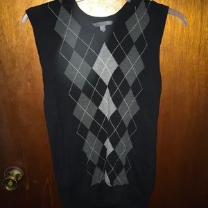 Old Navy argyle sweater vest M